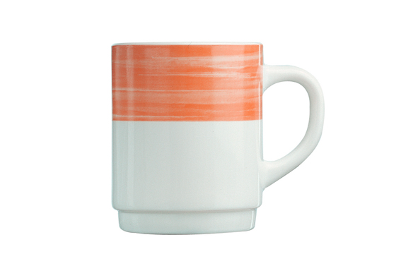 Arcoroc Brush Orange Mug 25cl